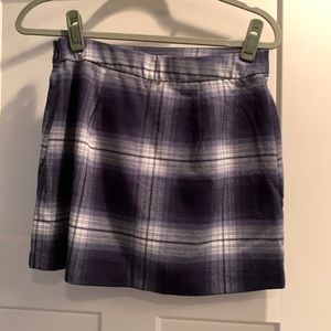 Blue plaid skort. Never been worn